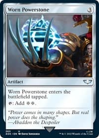 Worn Powerstone (Surge Foil) - Universes Beyond: Warhammer 40,000 - Magic: The Gathering card