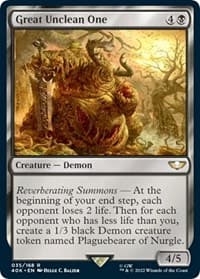Great Unclean One - Universes Beyond: Warhammer 40,000 - Magic: The Gathering card