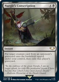 Nurgle's Conscription - Universes Beyond: Warhammer 40,000 - Magic: The Gathering card