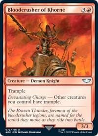 Bloodcrusher of Khorne - Universes Beyond: Warhammer 40,000 - Magic: The Gathering card
