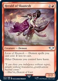 Herald of Slaanesh - Universes Beyond: Warhammer 40,000 - Magic: The Gathering card