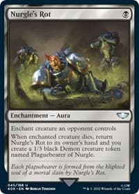 Nurgle's Rot (Surge Foil) - Universes Beyond: Warhammer 40,000 - Magic: The Gathering card