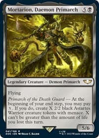 Mortarion, Daemon Primarch (Surge Foil) - Universes Beyond: Warhammer 40,000 - Magic: The Gathering card