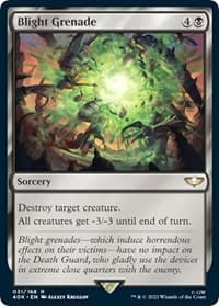 Blight Grenade (Surge Foil) - Universes Beyond: Warhammer 40,000 - Magic: The Gathering card