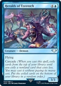 Heralds of Tzeentch (Surge Foil) - Universes Beyond: Warhammer 40,000 - Magic: The Gathering card