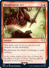 Blasphemous Act (Surge Foil) - Universes Beyond: Warhammer 40,000 - Magic: The Gathering card