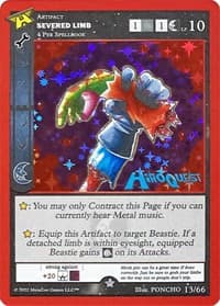 Severed Limb - Hiroquest Promos - MetaZoo card