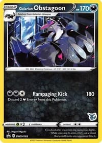 Galarian Obstagoon - SWSH193 (Eevee Stamped) - Battle Academy 2022 - Pokemon card