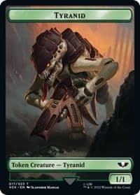 Tyranid (017) // Tyranid (018) Double-Sided Token - Universes Beyond: Warhammer 40,000 - Magic: The Gathering card