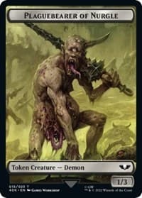 Plaguebearer of Nurgle // Astartes Warrior (012) Double-Sided Token (Surge Foil) - Universes Beyond: Warhammer 40,000 - Magic: The Gathering card