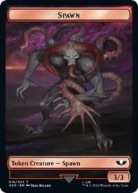 Spawn // Blue Horror Double-Sided Token - Universes Beyond: Warhammer 40,000 - Magic: The Gathering card