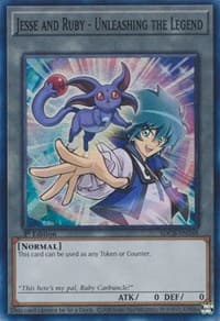 Jesse and Ruby - Unleashing the Legend - Structure Deck: Legend of the Crystal Beasts - YuGiOh card