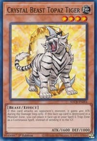 Crystal Beast Topaz Tiger - Structure Deck: Legend of the Crystal Beasts - YuGiOh card