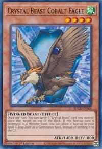 Crystal Beast Cobalt Eagle - Structure Deck: Legend of the Crystal Beasts - YuGiOh card