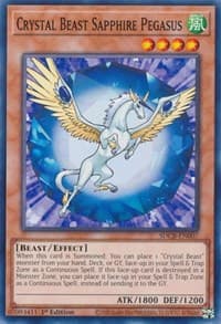 Crystal Beast Sapphire Pegasus - Structure Deck: Legend of the Crystal Beasts - YuGiOh card