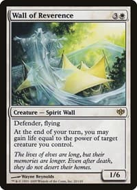 Wall of Reverence - Conflux - Magic: The Gathering card