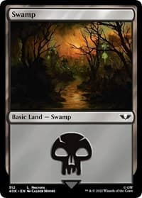 Swamp (312) - Universes Beyond: Warhammer 40,000 - Magic: The Gathering card