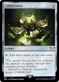 Gilded Lotus - Universes Beyond: Warhammer 40,000 - Magic: The Gathering card