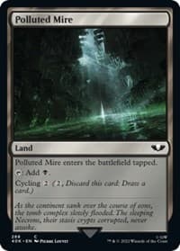 Polluted Mire (Surge Foil) - Universes Beyond: Warhammer 40,000 - Magic: The Gathering card