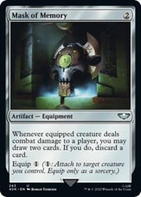 Mask of Memory (Surge Foil) - Universes Beyond: Warhammer 40,000 - Magic: The Gathering card