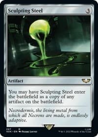 Sculpting Steel (Surge Foil) - Universes Beyond: Warhammer 40,000 - Magic: The Gathering card