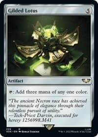 Gilded Lotus (Surge Foil) - Universes Beyond: Warhammer 40,000 - Magic: The Gathering card