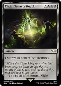 Their Name Is Death (Surge Foil) - Universes Beyond: Warhammer 40,000 - Magic: The Gathering card