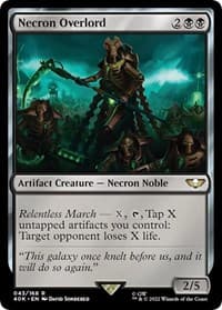 Necron Overlord (Surge Foil) - Universes Beyond: Warhammer 40,000 - Magic: The Gathering card