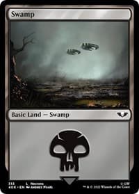 Swamp (313) (Surge Foil) - Universes Beyond: Warhammer 40,000 - Magic: The Gathering card