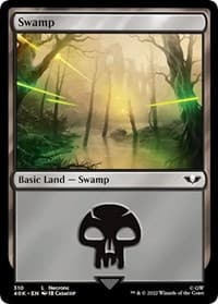 Swamp (310) (Surge Foil) - Universes Beyond: Warhammer 40,000 - Magic: The Gathering card