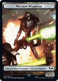 Necron Warrior // Insect Double-Sided Token - Universes Beyond: Warhammer 40,000 - Magic: The Gathering card