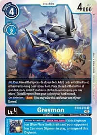 Greymon - Xros Encounter - Digimon Card Game card