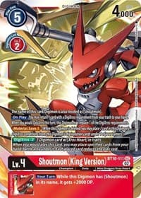 Shoutmon (King Version) - Xros Encounter - Digimon Card Game card