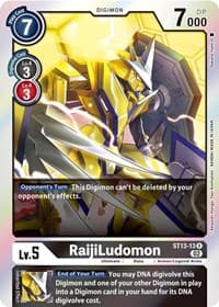RaijiLudomon - Starter Deck 13: Ragnaloardmon - Digimon Card Game card