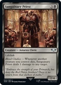 Sanguinary Priest (Surge Foil) - Universes Beyond: Warhammer 40,000 - Magic: The Gathering card