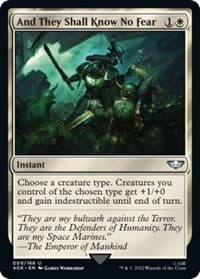 And They Shall Know No Fear - Universes Beyond: Warhammer 40,000 - Magic: The Gathering card