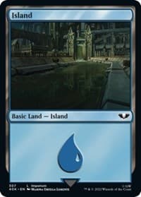 Island (307) - Universes Beyond: Warhammer 40,000 - Magic: The Gathering card