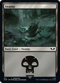 Swamp (314) (Surge Foil) - Universes Beyond: Warhammer 40,000 - Magic: The Gathering card