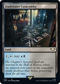 Darkwater Catacombs - Universes Beyond: Warhammer 40,000 - Magic: The Gathering card