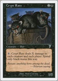 Crypt Rats - 7th Edition - Magic: The Gathering card