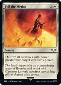 Fell the Mighty - Universes Beyond: Warhammer 40,000 - Magic: The Gathering card