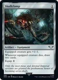 Skullclamp - Universes Beyond: Warhammer 40,000 - Magic: The Gathering card