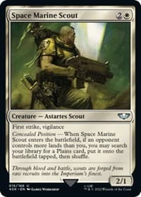 Space Marine Scout - Universes Beyond: Warhammer 40,000 - Magic: The Gathering card