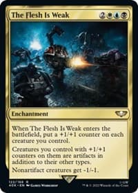 The Flesh Is Weak - Universes Beyond: Warhammer 40,000 - Magic: The Gathering card