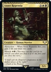 Sister Repentia - Universes Beyond: Warhammer 40,000 - Magic: The Gathering card