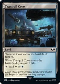 Tranquil Cove (Surge Foil) - Universes Beyond: Warhammer 40,000 - Magic: The Gathering card