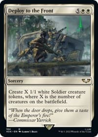 Deploy to the Front (Surge Foil) - Universes Beyond: Warhammer 40,000 - Magic: The Gathering card