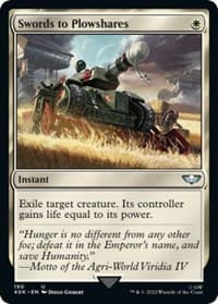Swords to Plowshares (Surge Foil) - Universes Beyond: Warhammer 40,000 - Magic: The Gathering card