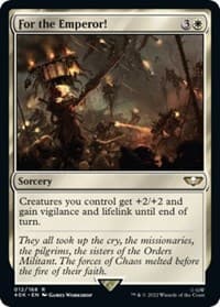 For the Emperor! (Surge Foil) - Universes Beyond: Warhammer 40,000 - Magic: The Gathering card