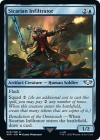 Sicarian Infiltrator (Surge Foil) - Universes Beyond: Warhammer 40,000 - Magic: The Gathering card